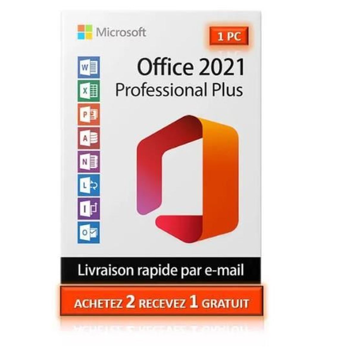 Microsoft Office 2021 Professionnel Plus (Professional Plus) 1 PC - Clé ...