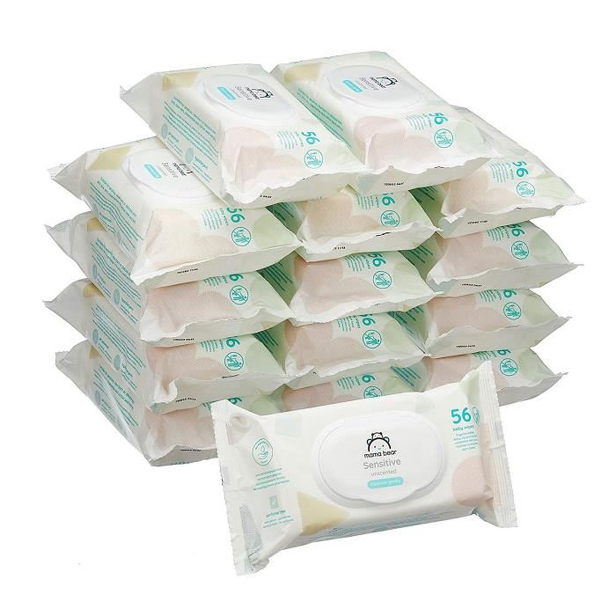Mama Bear Sensitive Lingettes Sans Parfum Pour Bebe Pack De 15 840 Lingettes Cdiscount Puericulture Eveil Bebe