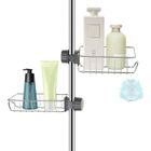 Étagère Douche - JORMFTTE - Lot de 2 - Inox - Fixation télescopique - Support savon