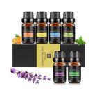 NETBOAT 100% Huile Essentielle Pure, 6 x 10 ml Naturelles Avec Lavande, Orange Douce, Arbre à Thé, Eucalyptus, Citronnelle, Menthe Poivrée