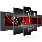 Runa art Tableau Décoration Murale Figures Abstraites 200x100 cm - 5 Panneaux Deco Toile Prêt à Accrocher 301251a