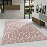 Teppium Tapis moderne à poils cmourts tapis de salon tapis de cmlôture motif rectangulaire ROSA [160 x 230 cm] Rectangulaire