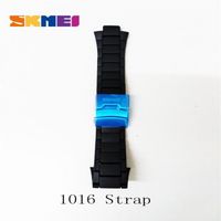 Accessoires Montres,Skmei – bracelet de montre en plastique et caoutchouc, pour différents modèles, 1025 - Type 1016 strap black