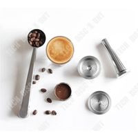 changm- Capsules/ Filtre de Café Réutilisables/ Capsules Rechargeables Compatibles avec les Machines Nespresso en Acier Inoxydable