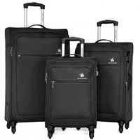 Set de 3 valises 55cm-67cm-79cm Synthétique Noir - Ba50553 - 