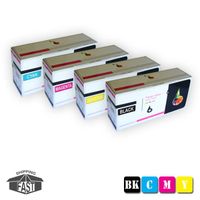 4 CARTOUCHES DE TONER ASSORTIES PREMIUM COMPATIBLES C310 BK - C310 Y pour imprimante OKI C 351