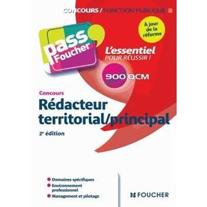 Concours Redacteur Territorial Achat Vente Pas Cher