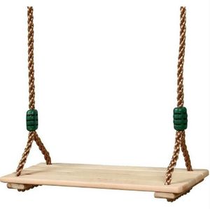 BALANÇOIRE - PORTIQUE Siège de balançoire suspendu en bois avec corde ré