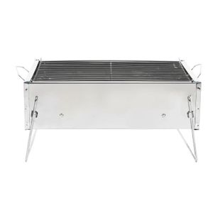 BARBECUE barbecue au charbon de bois Barbecue Portable Pliable en Acier Inoxydable pour la Cuisine de Camping en piscine barbecue