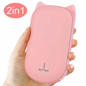 Chauffe-Mains Rechargeable USB 10000mAh Power Bank Batterie Externe Chaufferette Main /Électrique Poche R/échauffeur De Mains Portable Cadeaux pour Hommes Femmes en Hiver Froid