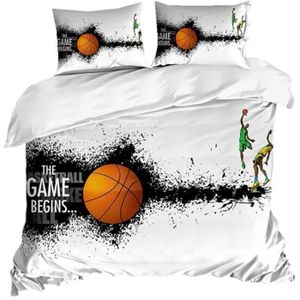 3D Sports Series ensemble de literie Basketball Homme avec Housse de couette imprimé Quilt 2020