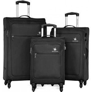 SET DE VALISES Set de 3 valises 55cm-67cm-79cm Synthétique Noir -