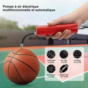 Mini Pompe /à Air Gonfleur Ballon Automatique Electrique Portable Pompe Batterie Ideal pour Basket Football Rugby Volley Handball morpilot Pompe /à Ballons avec 2 Aiguilles