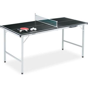 TABLE TENNIS DE TABLE Table De Tenni Ping-Pong Pliable Filet Raquettes 3 Balles 70 X