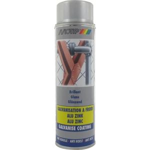 PEINTURE AUTO MOTIP Peinture - bombe galvanisation à froid Alu-Zinc Spray 500ml Réf. M07302 - OD