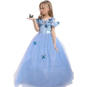 Robe de princesse bleue fille 3-4 ans - Apesanteur