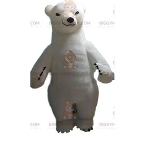 DÉGUISEMENT - PANOPLIE Costume de mascotte BIGGYMONKEY™ d'ours blanc gonflable, costume ours polaire géant