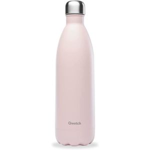 GOURDE Qwetch - Bouteille Isotherme Pastel Rose 1L - Gour