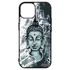 COQUE - BUMPER Coque silicone bouddha iPhone 15 Gris portrait rig