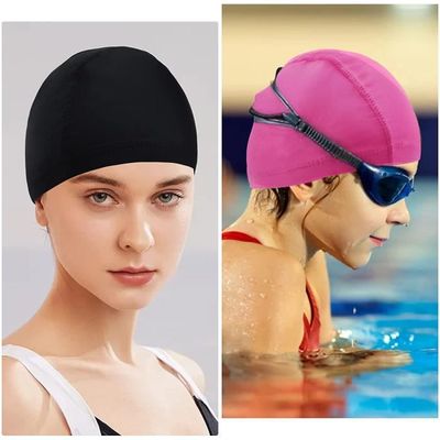 BONNET DE DOUCHE,Orange Red--Bonnet De Bain En Gel Silicone Souple Pour