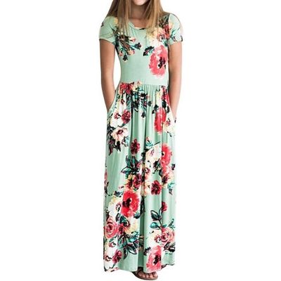 Robe Fille Avec Minuscules Fleurs Imprimé Floral - Marque Mudd, Taille 7, Couleur Rose