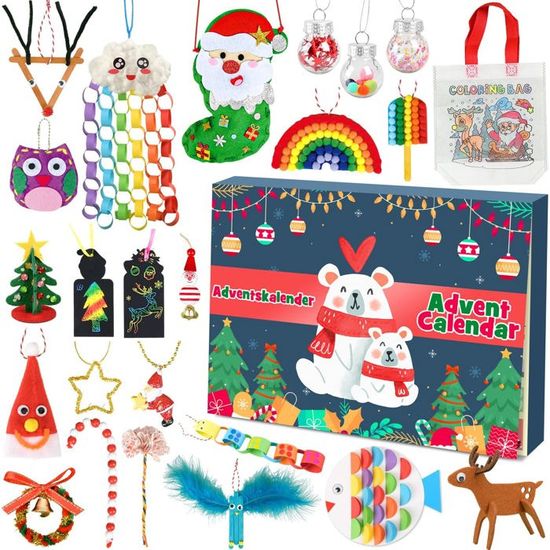 Calendrier de l'Avent Voitures pour Enfants - 24 Voitures & Trucks à