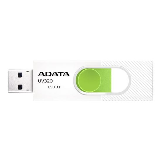 Clé USB ADATA UV320 64 Go USB 3.1 Blanc-vert