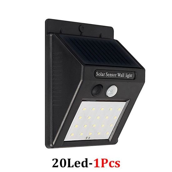 Baliseborne solaire,Lampe solaire d'extérieur à 20 LED avec détecteur — free download