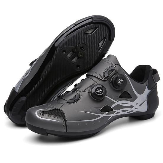 ihuan Chaussures de cyclisme unisexes pour vélo de route, chaussures