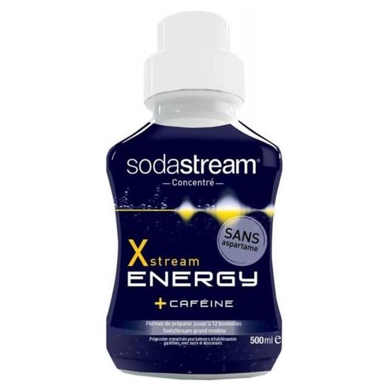 Sodastream Concentré Xstream Energy + Caféine 500ml (lot de 3)