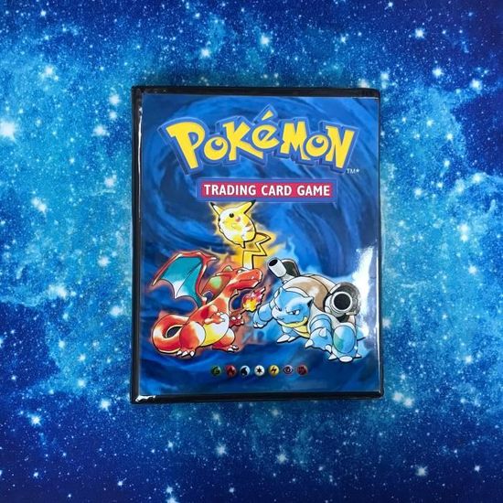 Grand Album Classeur pour cartes Pokémon Pikachu à collectionner JCC Porte Cartes  Pokémon Vert