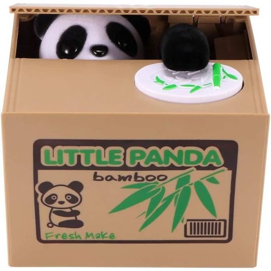 AEUWIER Tirelire Panda électronique pour Enfants et Adultes, Tirelire Panda électronique, Électrique Tirelire Petit Panda, Tirel154