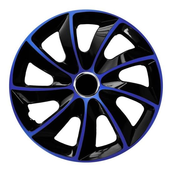 Lot De 4 Enjoliveurs STIG Extra Noir/Doré 16" - Pour Un Look Racing élégant Et Durable