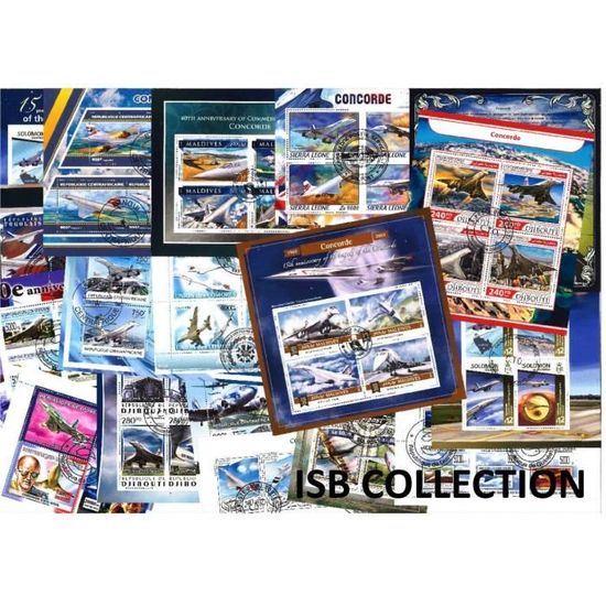 TIMBRES VINTAGE FRANCE, avions et navires, objets de collection