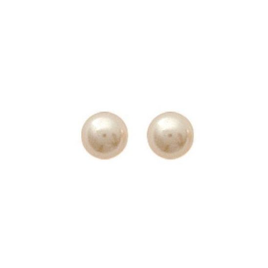 Boucles D'oreilles Puces Argent 925 Avec Perles Imitation - Laure Par Centmille