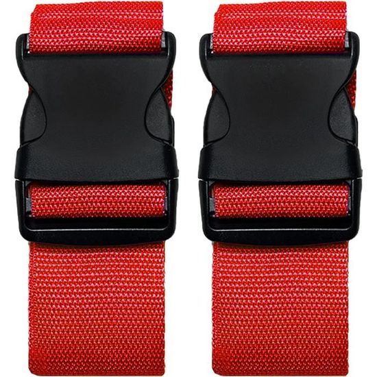 Lot De 2 Sangles Réglables Avec Boucle À Dégagement Rapide Pour Valises ...