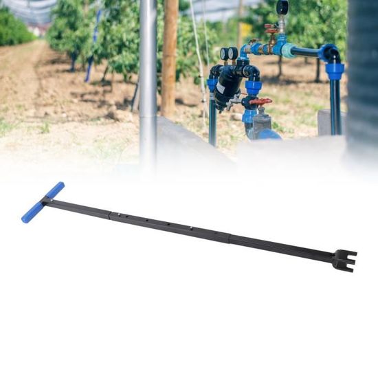 Clé Compteur D'Eau 17 Pouces T Multifonction CRV Acier - Outil Fermeture Vanne Robuste