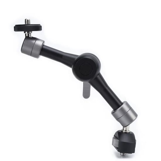Support De Montage Double Pince Avec Rotule 360° - Pour Caméra, Parapluie, éclairage, Diamètre 18-39.6mm, Construction ABS - 5