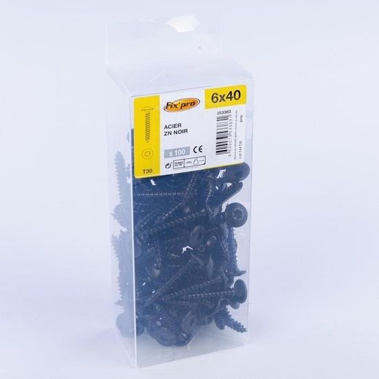 10 Vis Penture Tête Cylindrique Bombée T30 - 6 Mm, Longueur 70 Mm, Zinguées Jaune
