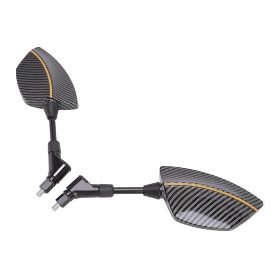 Rétroviseurs Latéraux de Moto, Rétroviseur Moto, Universal 1 Paire Rétroviseurs Latéraux avec Embouts de Guidon Boulons Filetés M8 et M10, avec Embouts de Guidon 7/8, pour Scooter Motos Quad ATV Rétroviseurs Latéraux de Moto, Rétroviseur Moto, Universal 1 Paire Rétroviseurs Latéraux avec Embouts de Guidon Boulons Filetés M8 et M10, avec Embouts de Guidon 7/8, pour Scooter Motos Quad ATV