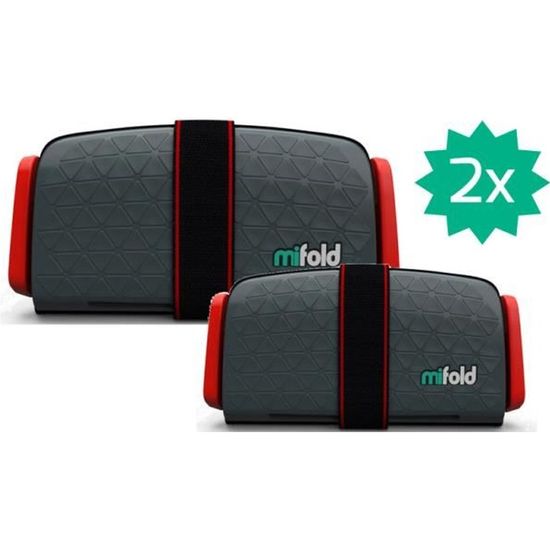 Bundle Mifold- Le rehausseur enfant 10x plus compact qu’un rehausseur traditionnel et tout aussi sûr- couleur gris foncé