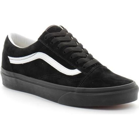 Vans old skool noir cuir deals