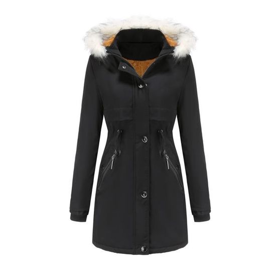 Manteau De Maternité 3 En 1 Épais Doublé Polaire - Veste Hiver Multifonction Avec Capuche Et Porte-Bébé
