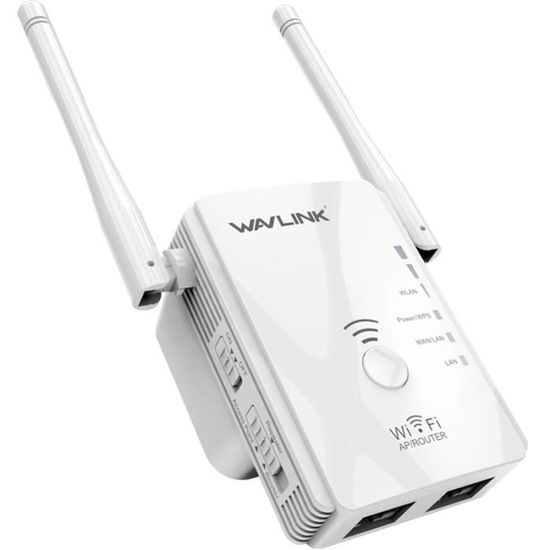 Répéteur WiFi 300Mbps - Amplificateur De Signal Pour Maison Et Jardin (300m², 3 Modes, Installation Facile)