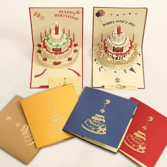 YID Carte De Voeux De Nol 3D Cartes De Voeux Popup Carte De Papier De