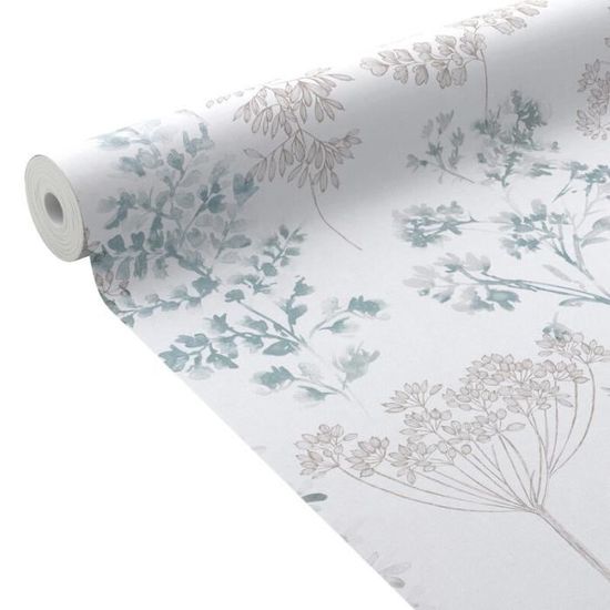 Papier Peint à Peindre Béton Crépi Blanc Cassé 1005x52cm