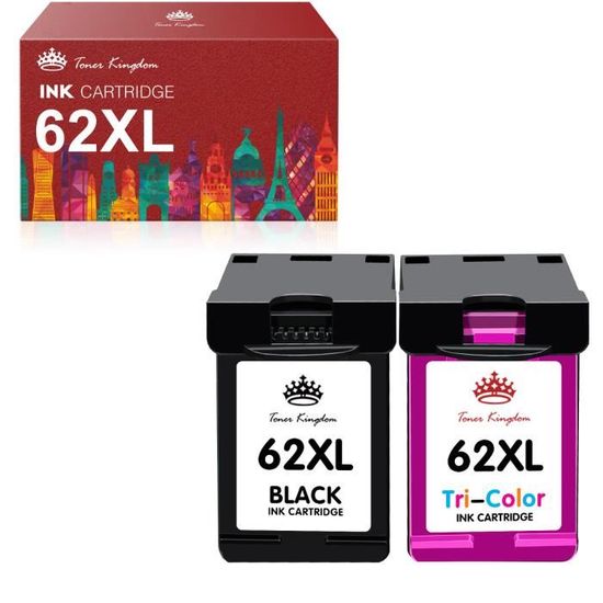 Plavetink 62XL Ink Cartridge Compatible For HP 62 XL Works With HP Envy 5540 5640 7640 5646 5541 - View #6