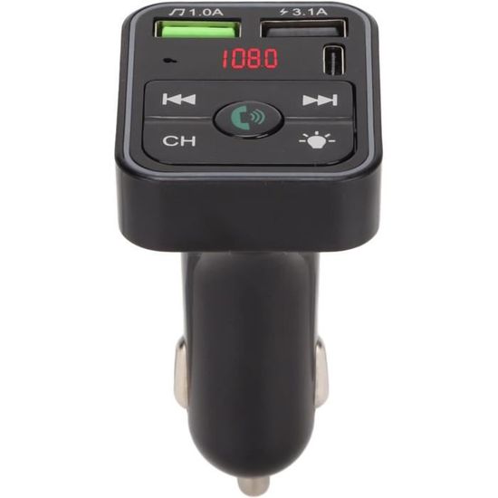 Transmetteur FM Bluetooth 5.3 Voiture,Adaptateur Bluetooth