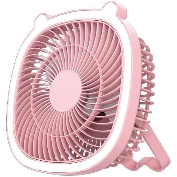 Ventilateur De Camping Solaire Avec Lumière Led Et Batterie 10 000 Mah