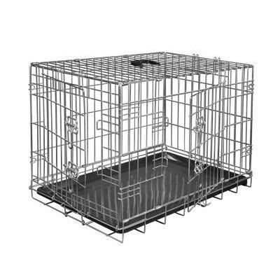 VADIGRAN Cage métallique pliable Classic - 61 x 46 x 51 cm - Argent -Pour chien